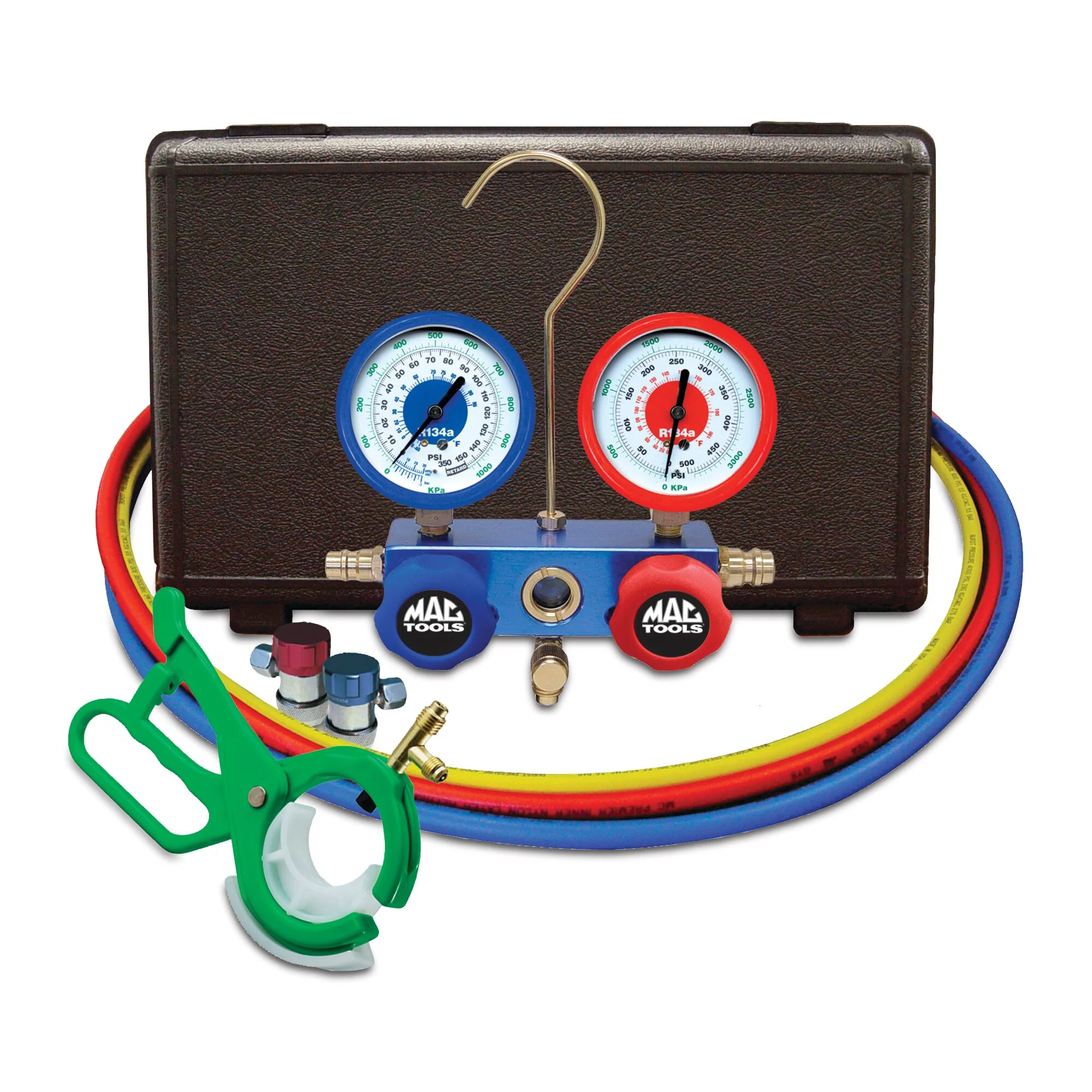 Premier R134a Aluminum Manifold Gauge Set - 72" Hose - Image 3