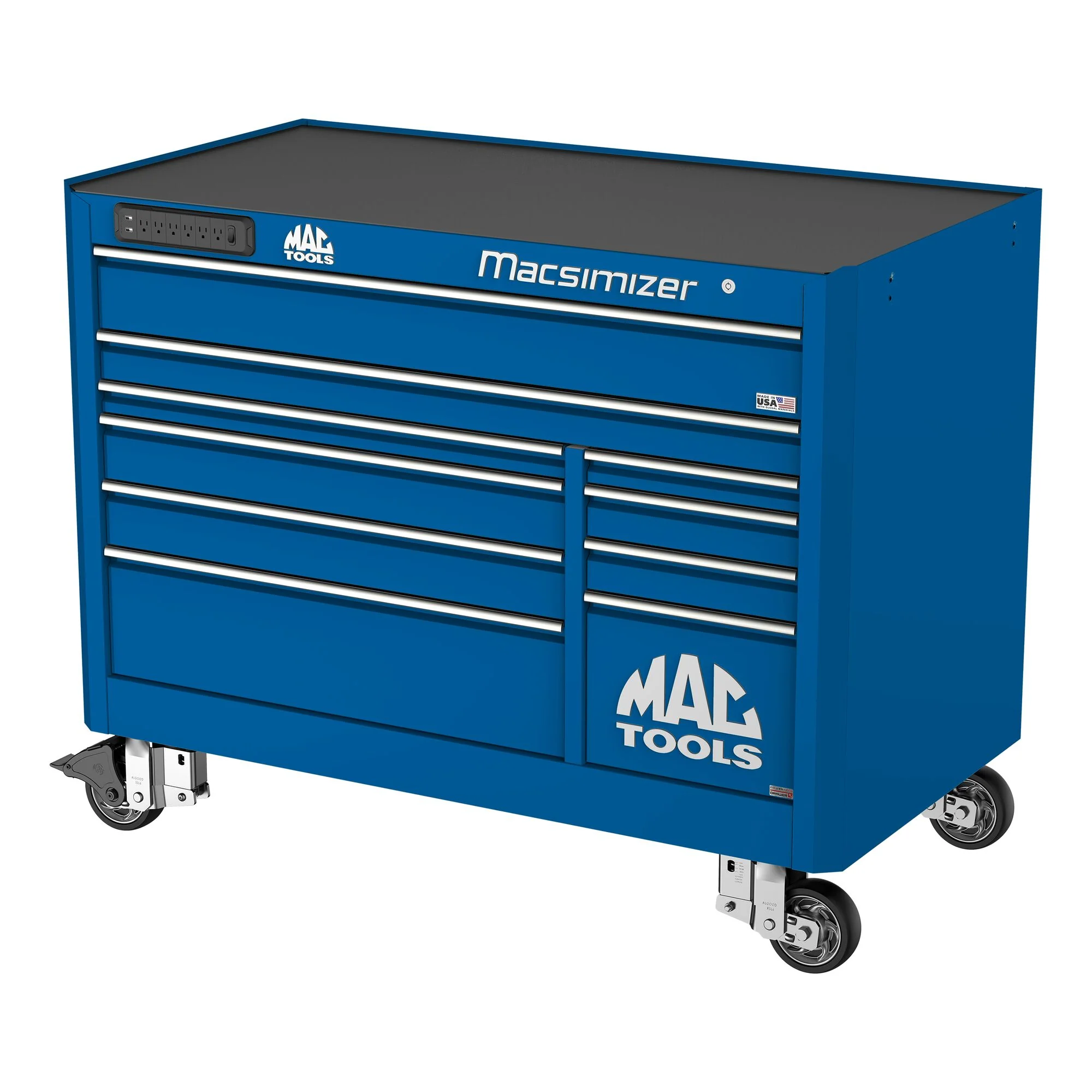Macsimizer® 10-Drawer Workstation - Sapphire Blue - Image 2