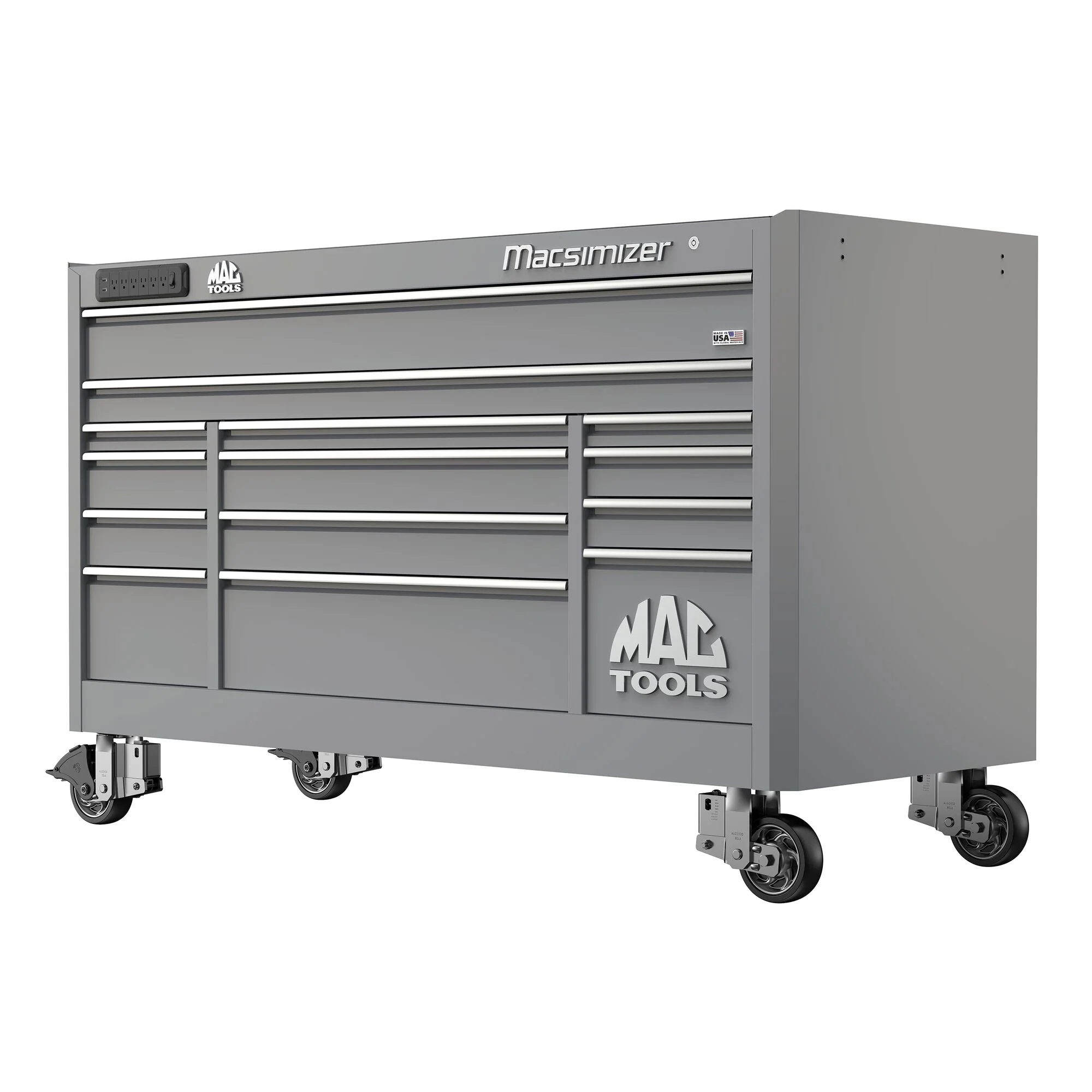 Macsimizer® 14-Drawer Workstation - Mica Gray - Image 3