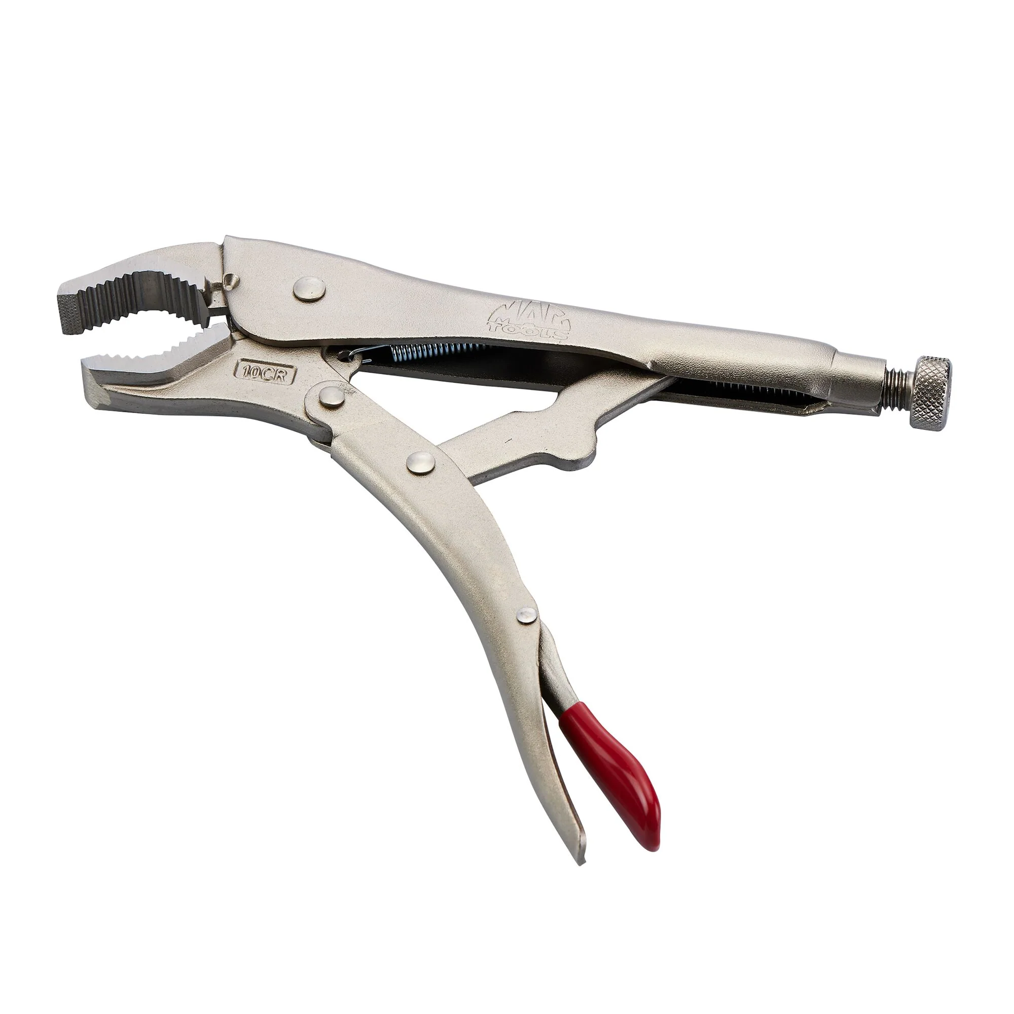 10" Curved Jaw Trigger Release Locking Pliers - Red - Image 2