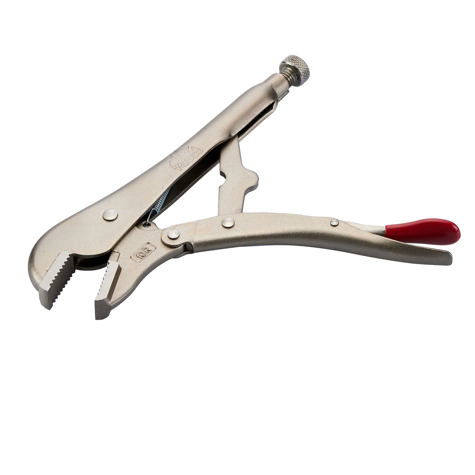 10" Straight Jaw Trigger Release Locking Pliers - Red - Image 3