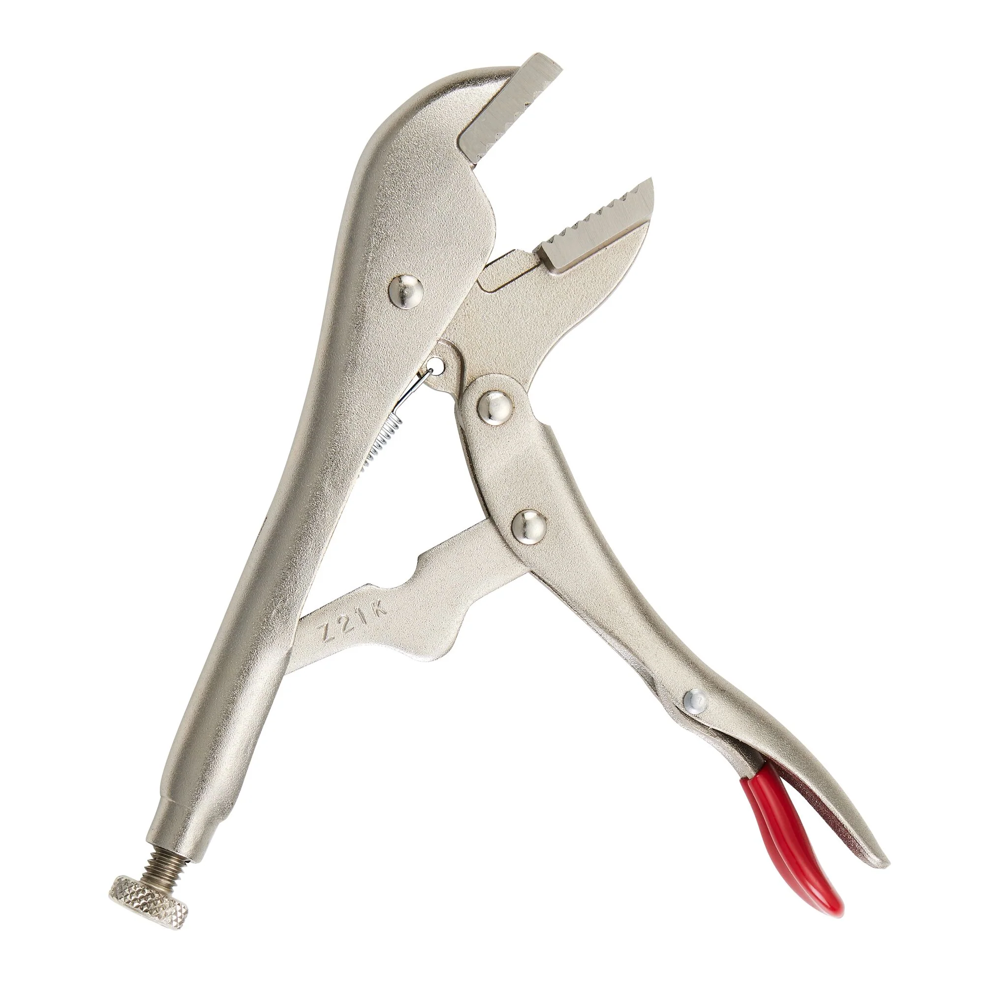 7" Straight Jaw Trigger Release Locking Pliers - Red - Image 4
