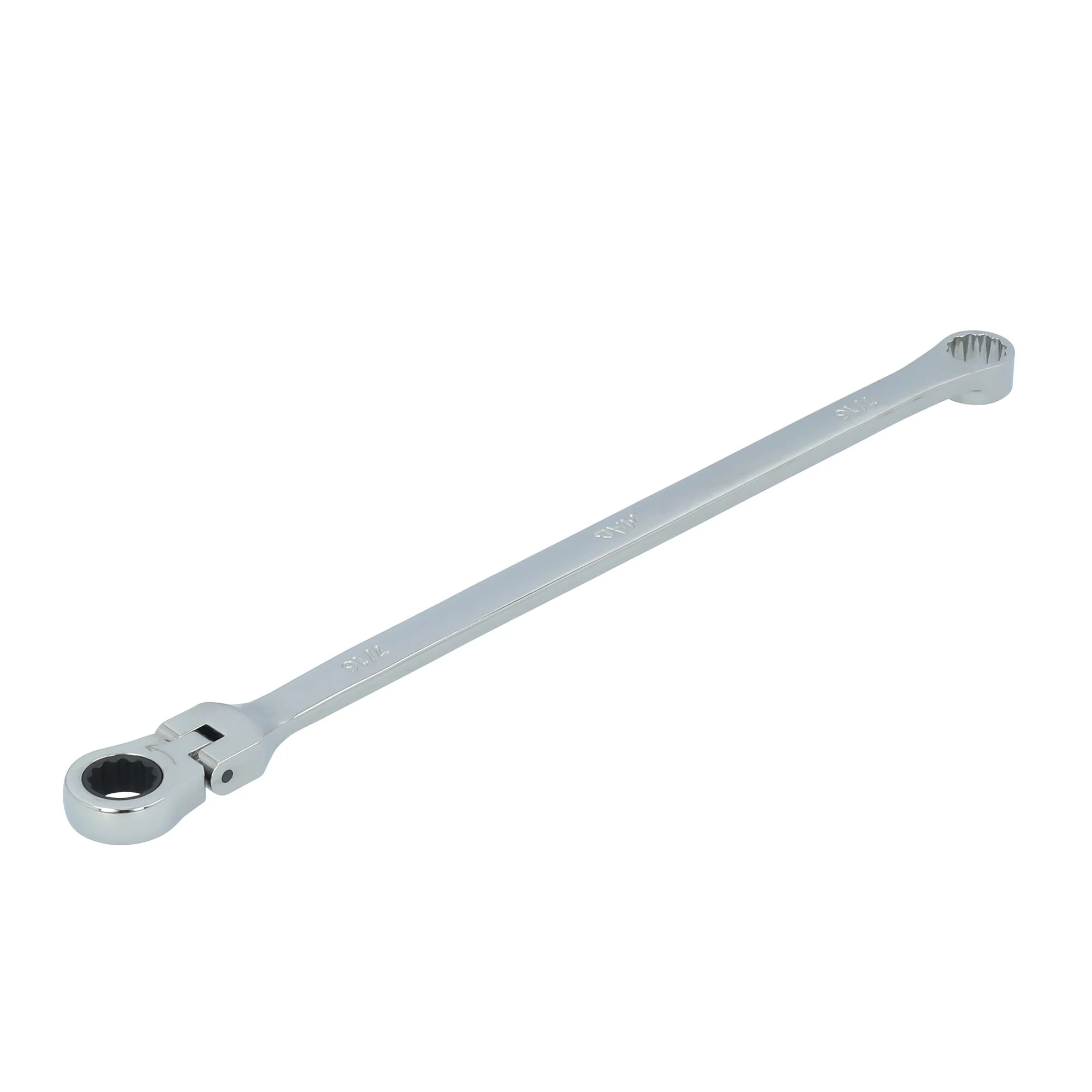 7/16" XL Double Box Flex Head Ratcheting Wrench - 12 pt. - Image 2