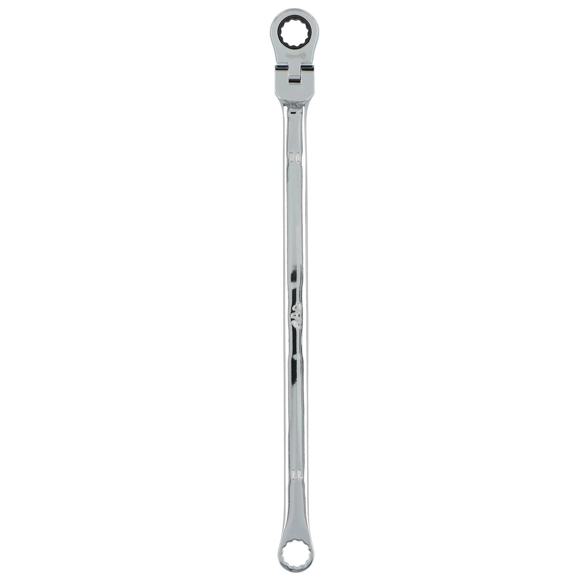 11 mm XL Double Box Flex Head Ratcheting Wrench - 12 pt. - Image 2