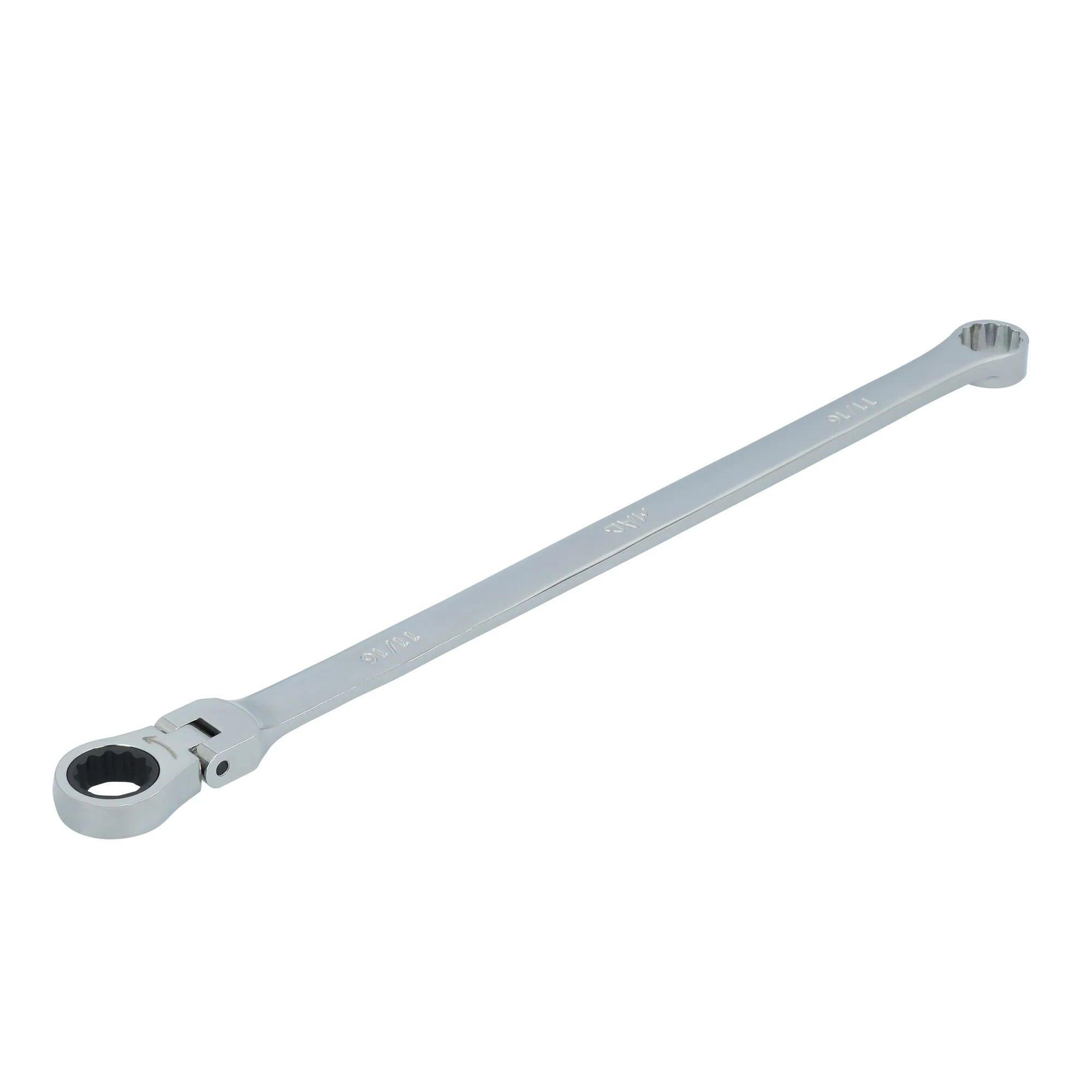 11/16" XL Double Box Flex Head Ratcheting Wrench - 12 pt. - Image 2