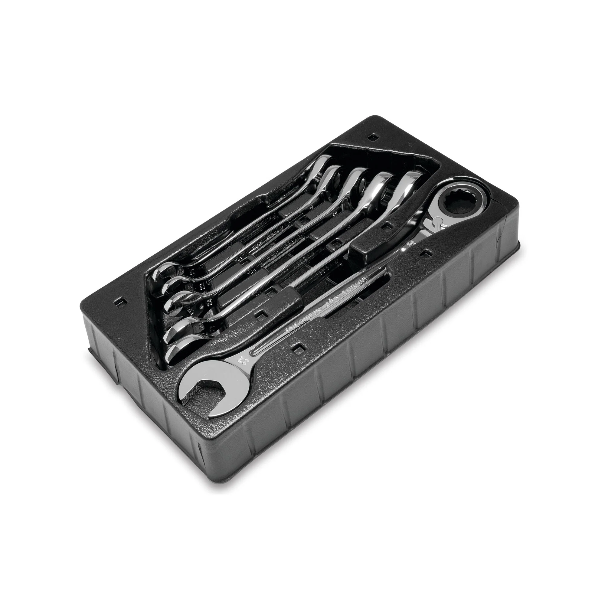 6-PC. Large Metric Reversible Ratcheting Wrench Set - 12-PT. - Image 2