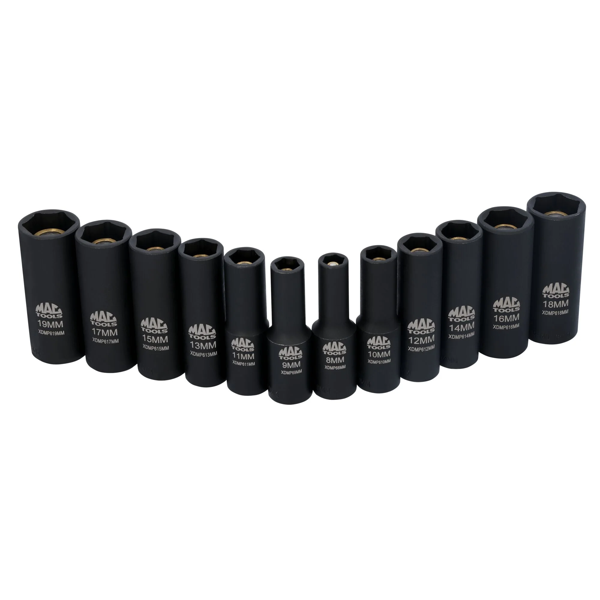 12-PC. Metric Deep Magnetic Impact Socket Set, 3/8" Drive - Image 3