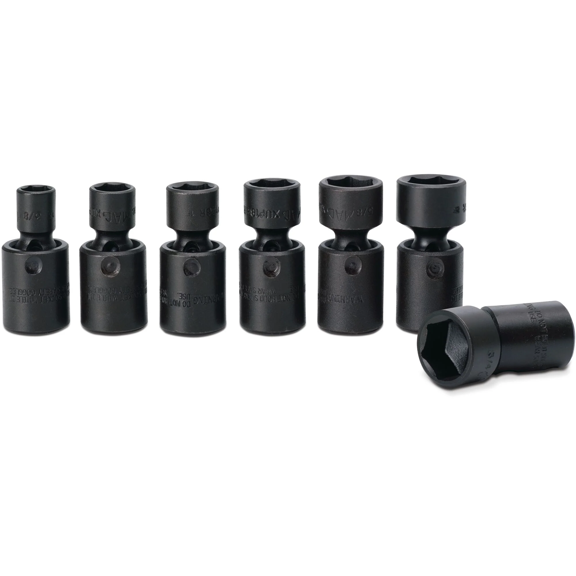 Socket Set, Universal Impact SAE in Metal Tray 3/8" Drive - 7-PC. - Image 3